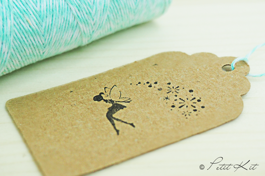 Etiqueta con sello de hada