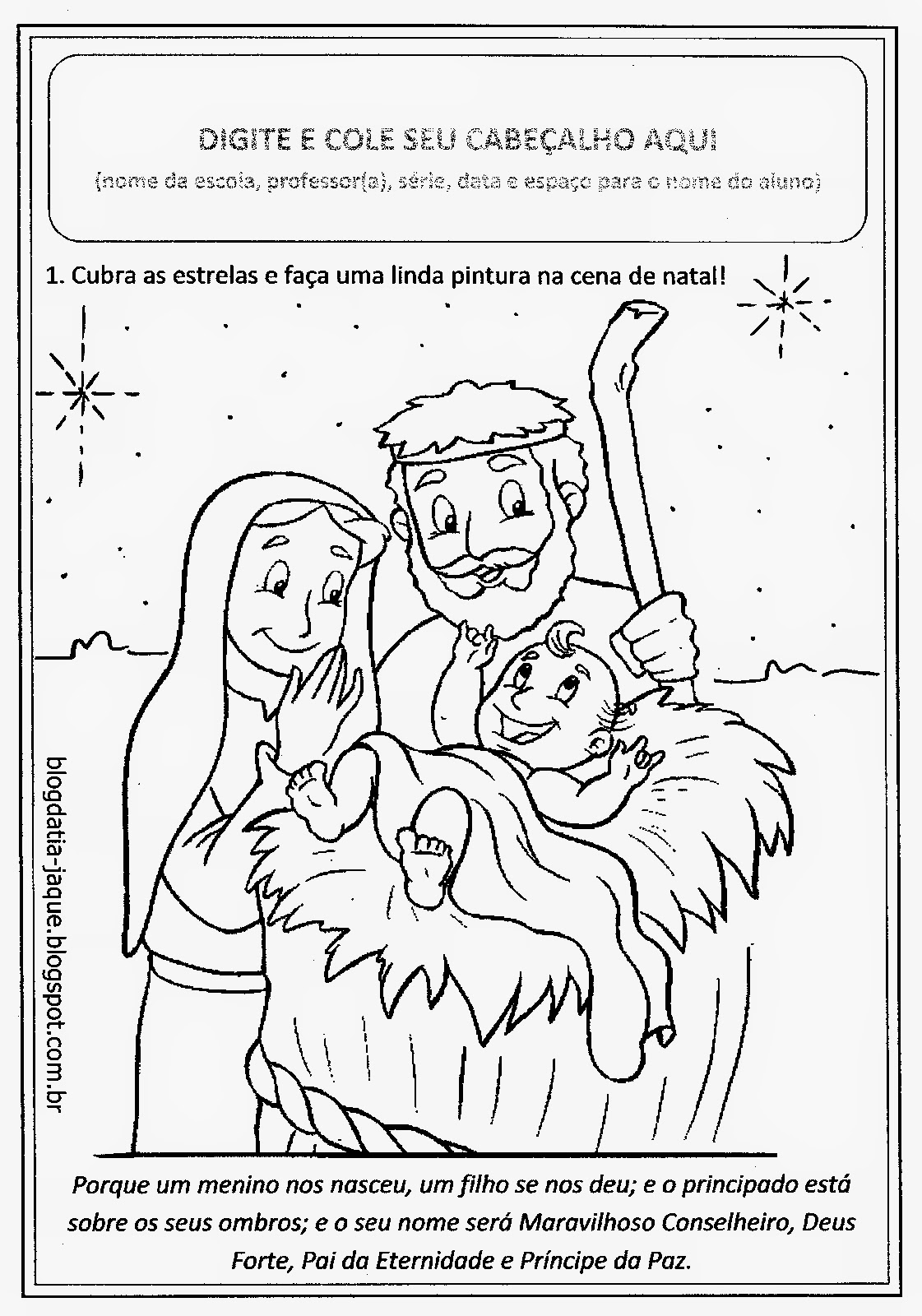 Atividades Prontas - Natal Cristão (Ano 1)