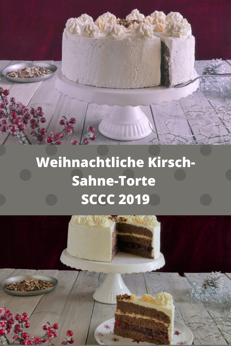 Weihnachtliche Schokoladen-Kirschsahnetorte mit Eierlikör von Silkes Welt | SCCC 2019: Türchen Nr. 7 | Gewinnspiel Weihnachtliche Schokoladen-Kirschsahnetorte mit Eierlikör von Silkes Welt | SCCC 2019: Türchen Nr. 7 | Gewinnspiel