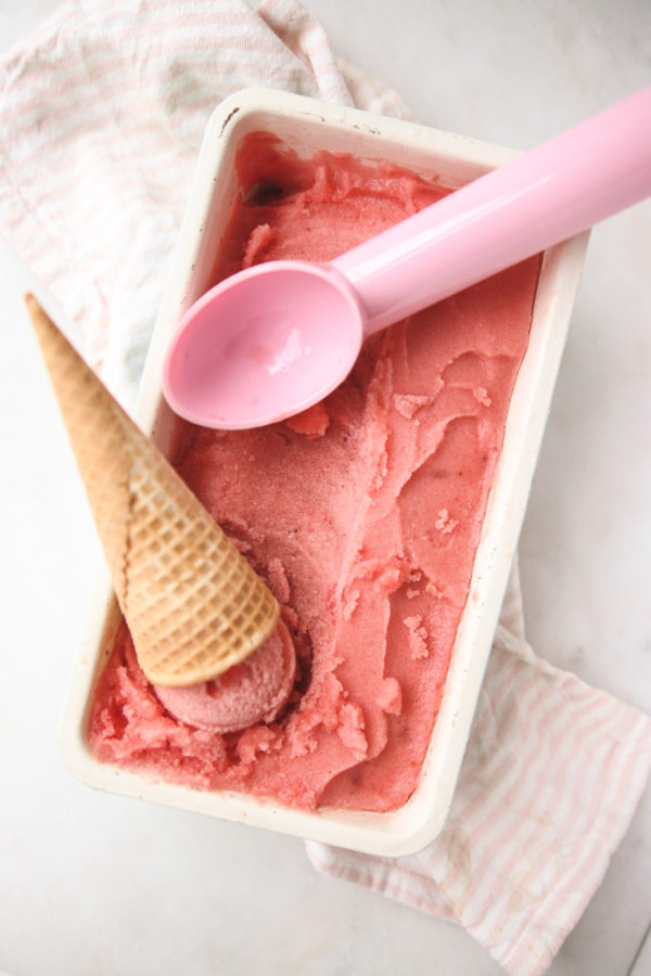 Healthy Watermelon Sorbet (vegan, wfpb)