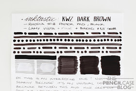 review: KWZ Dark Brown ink review: KWZ Dark Brown ink