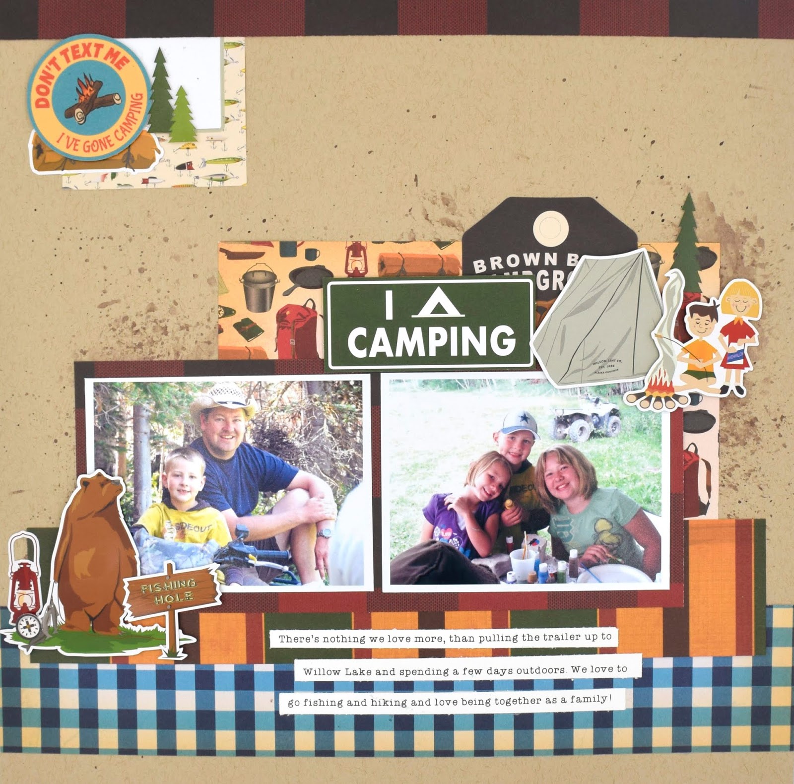 Simply Tya Gone Camping Layout Carta Bella