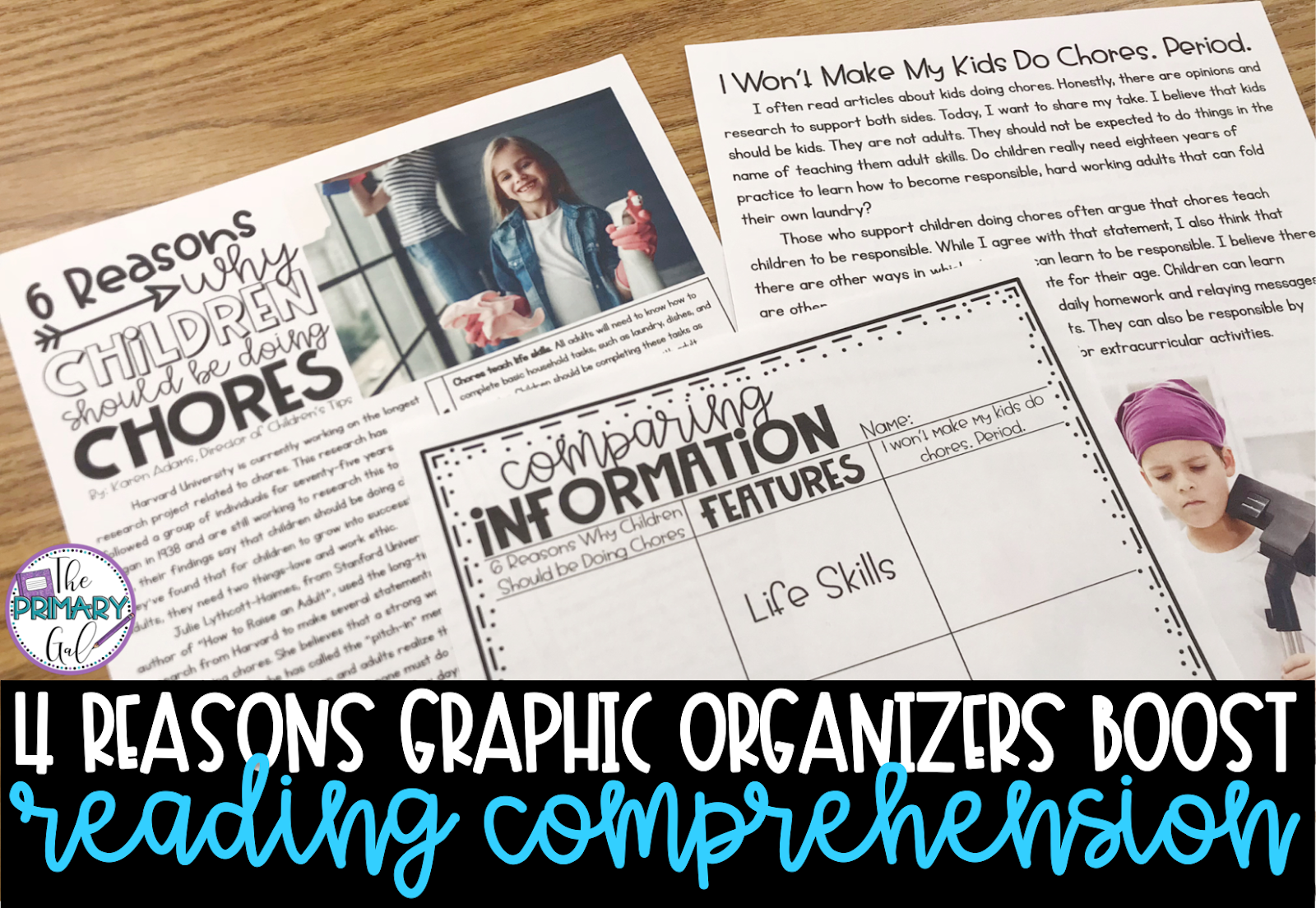 The Primary Gal: 4 Reasons Why Graphic Organizers Boost Reading - The Primary Gal: 4 Reasons Why Graphic Organizers Boost Reading