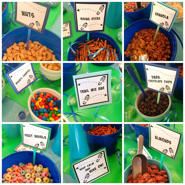 Hiking Party- Trail Mix Bar-- Make your own!