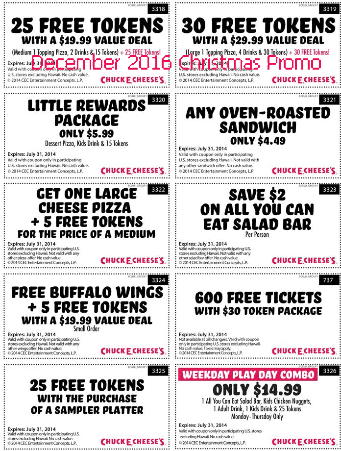 Chuck e cheese 347 printable coupon