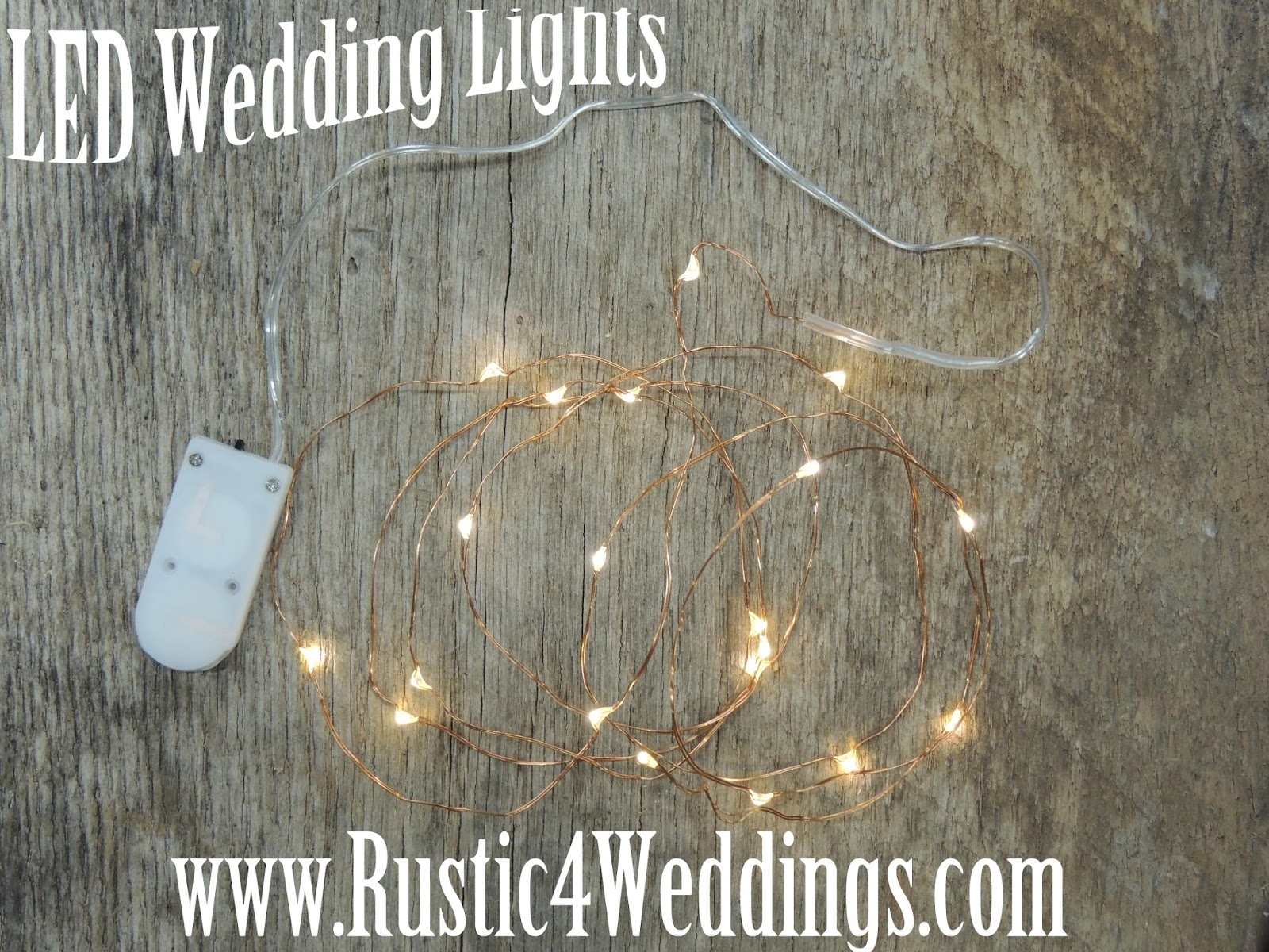 Rustic 4 Weddings: LED Fairy Lights- Battery Operated String Lights- Wedding Lights- Decorations ...