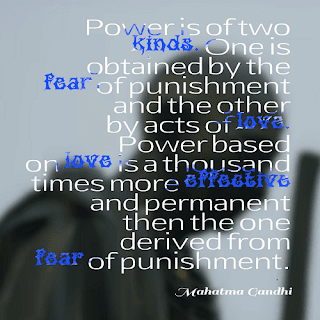Power is of two kinds Power is of two kinds