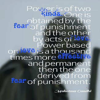 Power is of two kinds Power is of two kinds