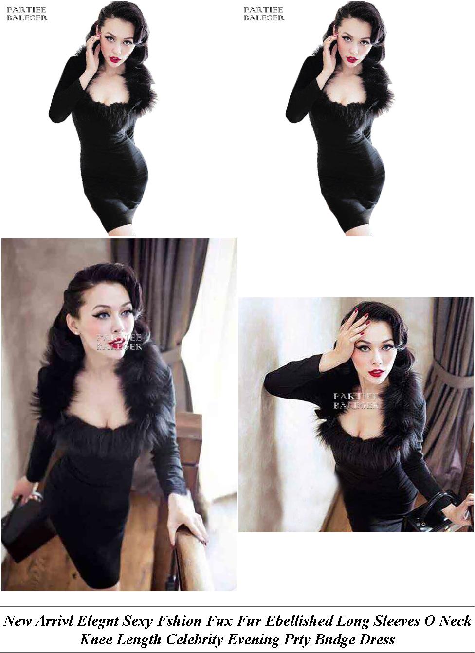 Evening Dresses - Ladies Clothes Sale - Polka Dot Dress - Cheap Summer Clothes