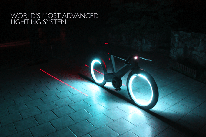 Cyclotron, Cyclotron Cycles, Kickstarter, Трон, Tron, циклотрон, неоновый велосипед, велосипед в стиле фильма Трон