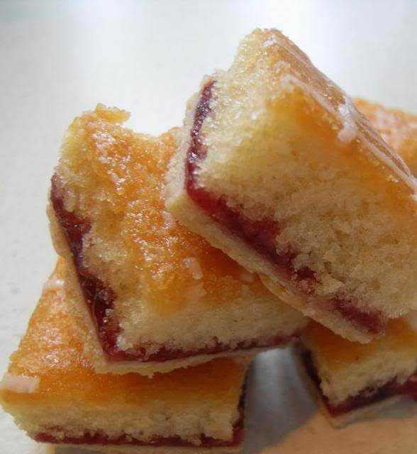 The English Kitchen Strawberry Jam Tray Bake