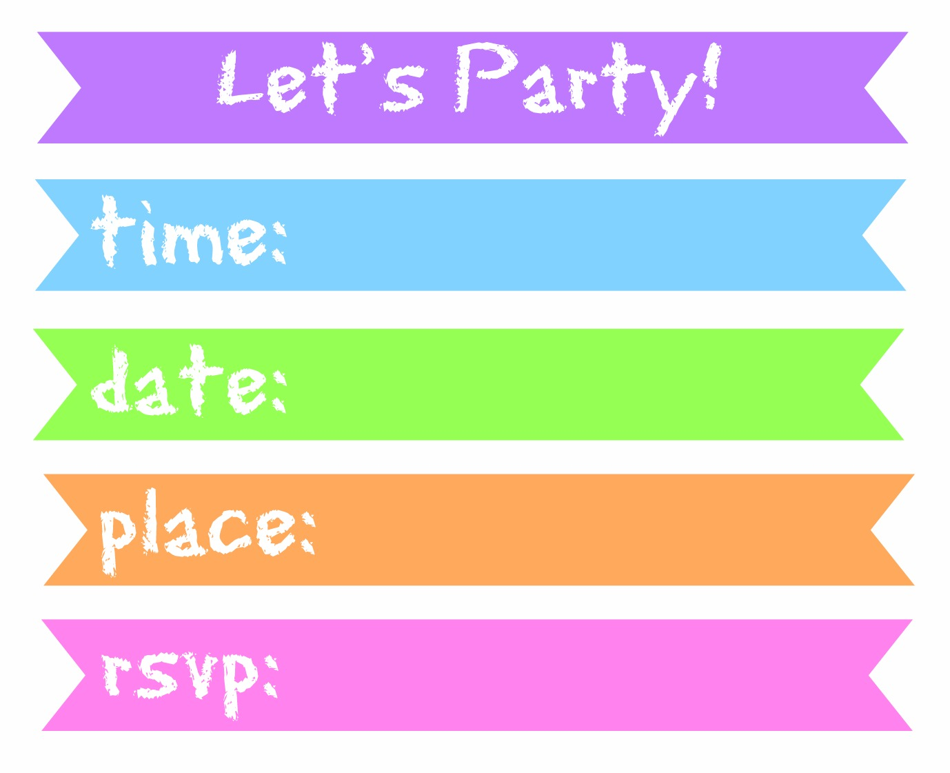 Bess' Bag: Let's Party {Free} Printables