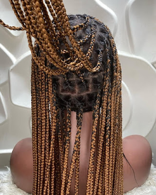 It is the season of wearing new bob box braids hairstyles ✘ 39 Cute Lemonade Bob Box Braids Ponytails With Cornrows