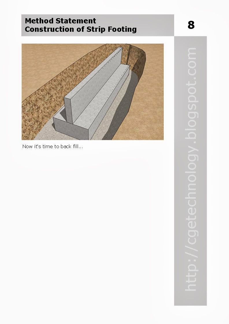 Don's Work A Simple Method Statement Construction of Strip Footing