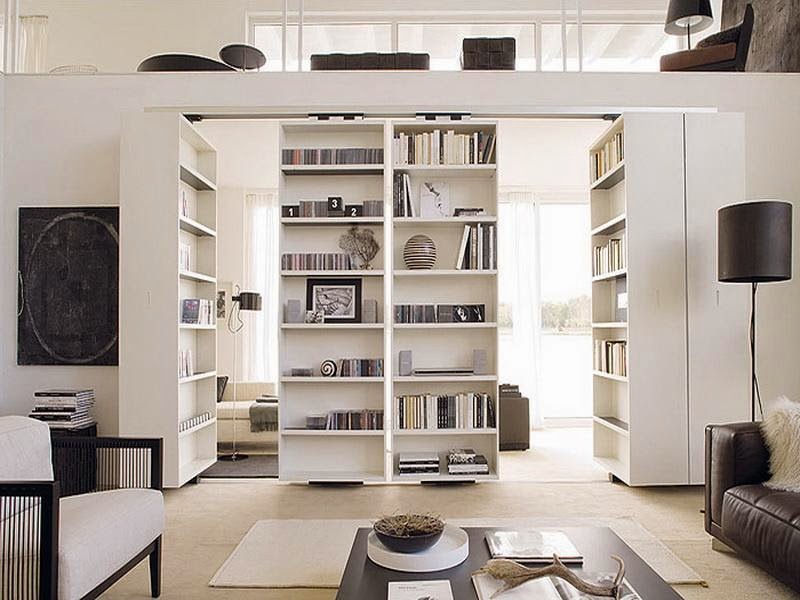 The Mesmerizing IKEA Room Divider book shelves photograph