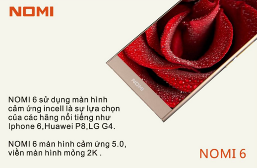 Đánh giá màn hình Nomi 6 siêu mỏng, sử dụng công nghệ LTPS