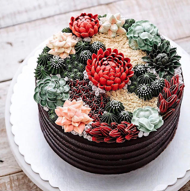 succulent cake design