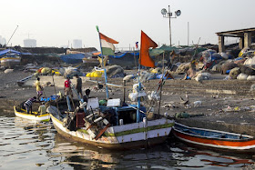 worli, jetty, koliwada, killa, fishing boats, arabian sea, mumbai, india, nets, flags, streetphoto, our world tuesday, 