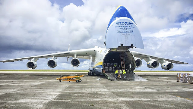 Antonov An-225 Mryia UR-82060 Kargo rampası Antonov An-225 Mryia UR-82060 Kargo rampası