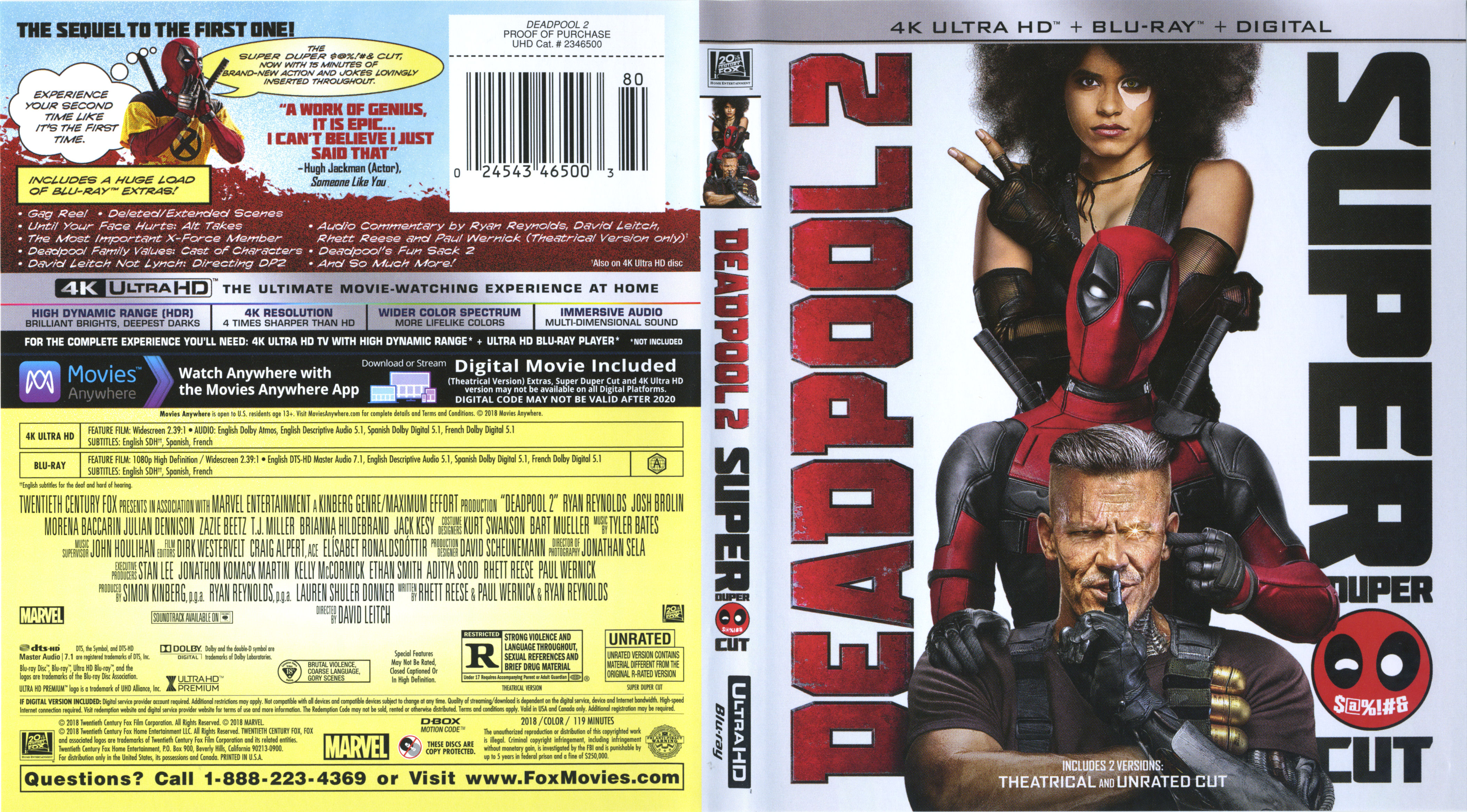 deadpool 4k blu ray