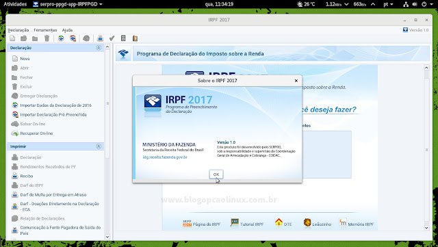 IRPF 2017 executando no openSUSE Tumbleweed com o OpenJDK 8 IRPF 2017 executando no openSUSE Tumbleweed com o OpenJDK 8