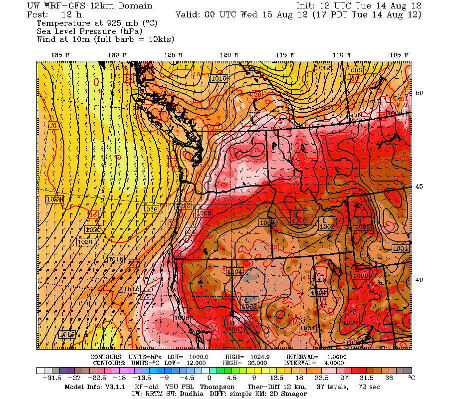 Cliff Mass Weather Blog Why a heat wave may slow down the Cle Elum fire