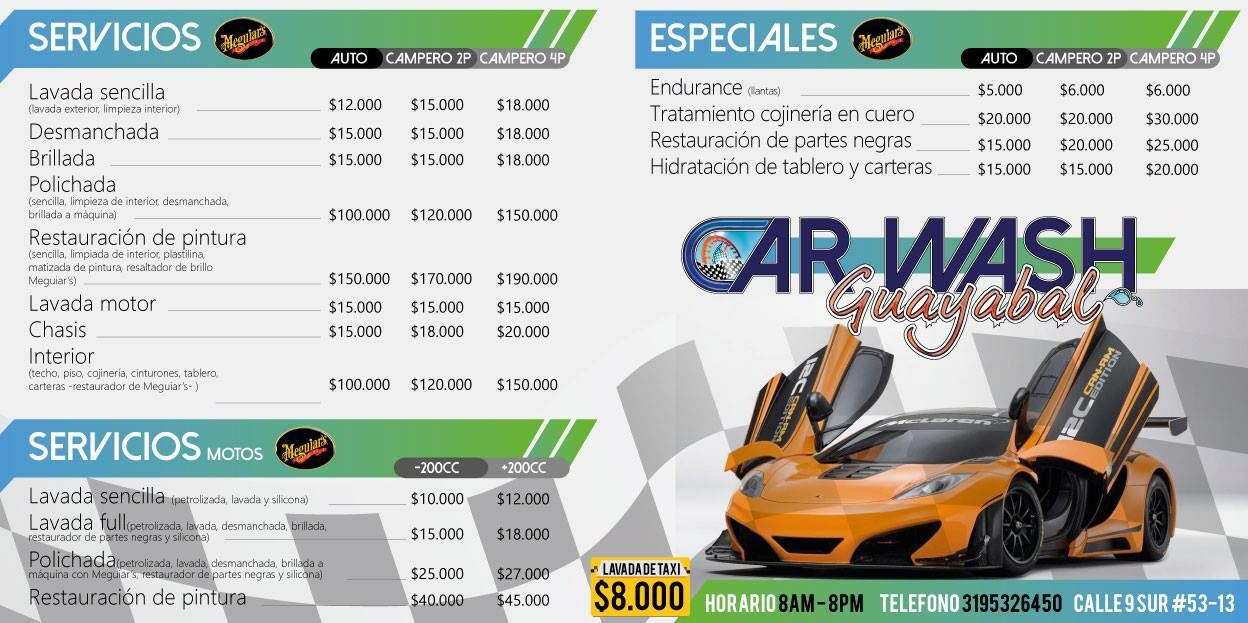 car wash guayabal