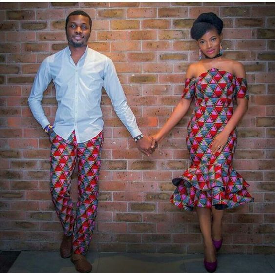 traditional couple matching outfits