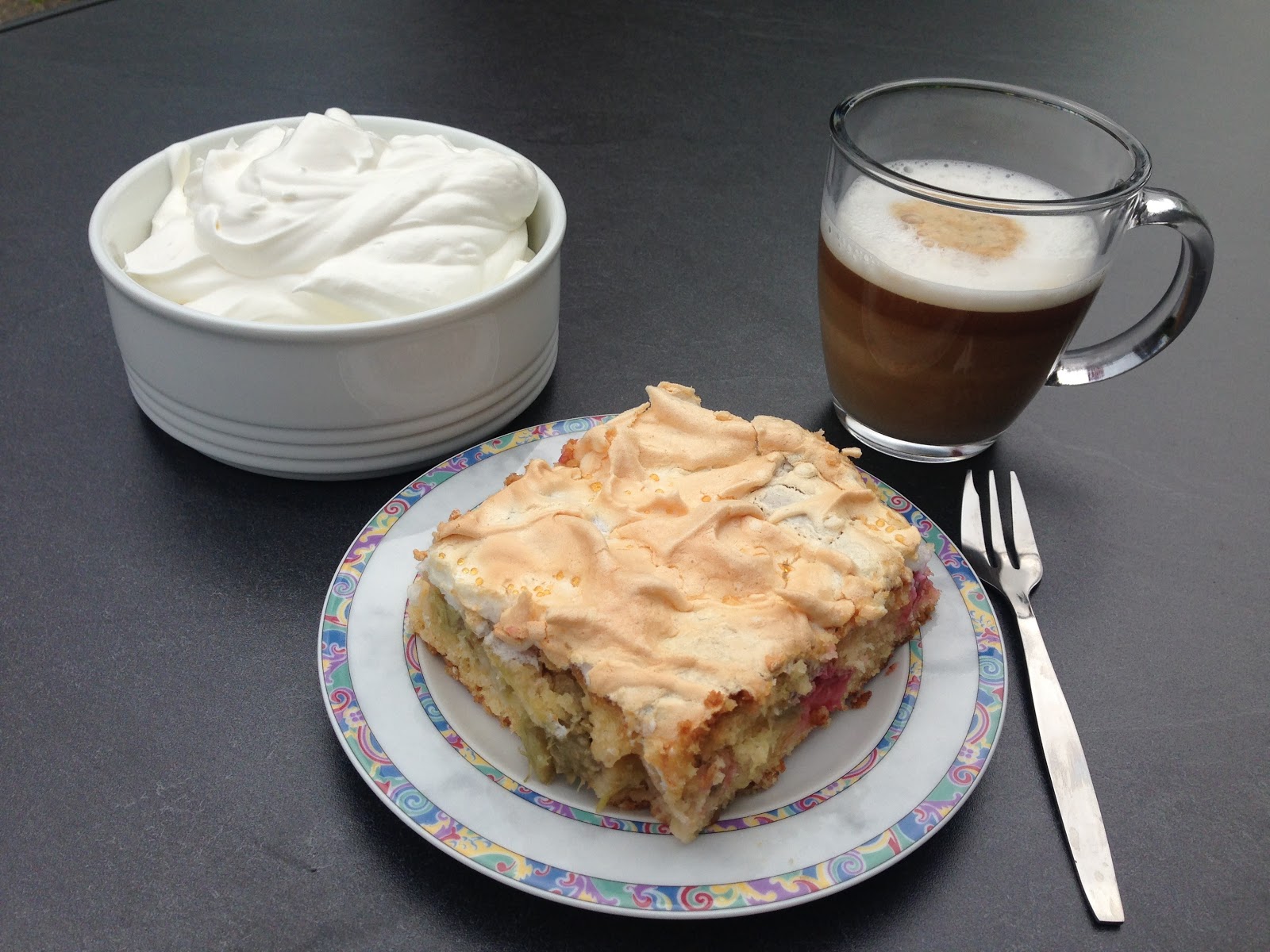 Insas Hexenküche: Rezept: Rhabarberkuchen mit Baiser