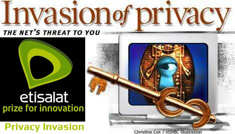 Privacy Invasion - Etisalat Is Spying on You