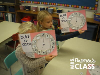 Activities for Teaching Time to the Hour in Kindergarten