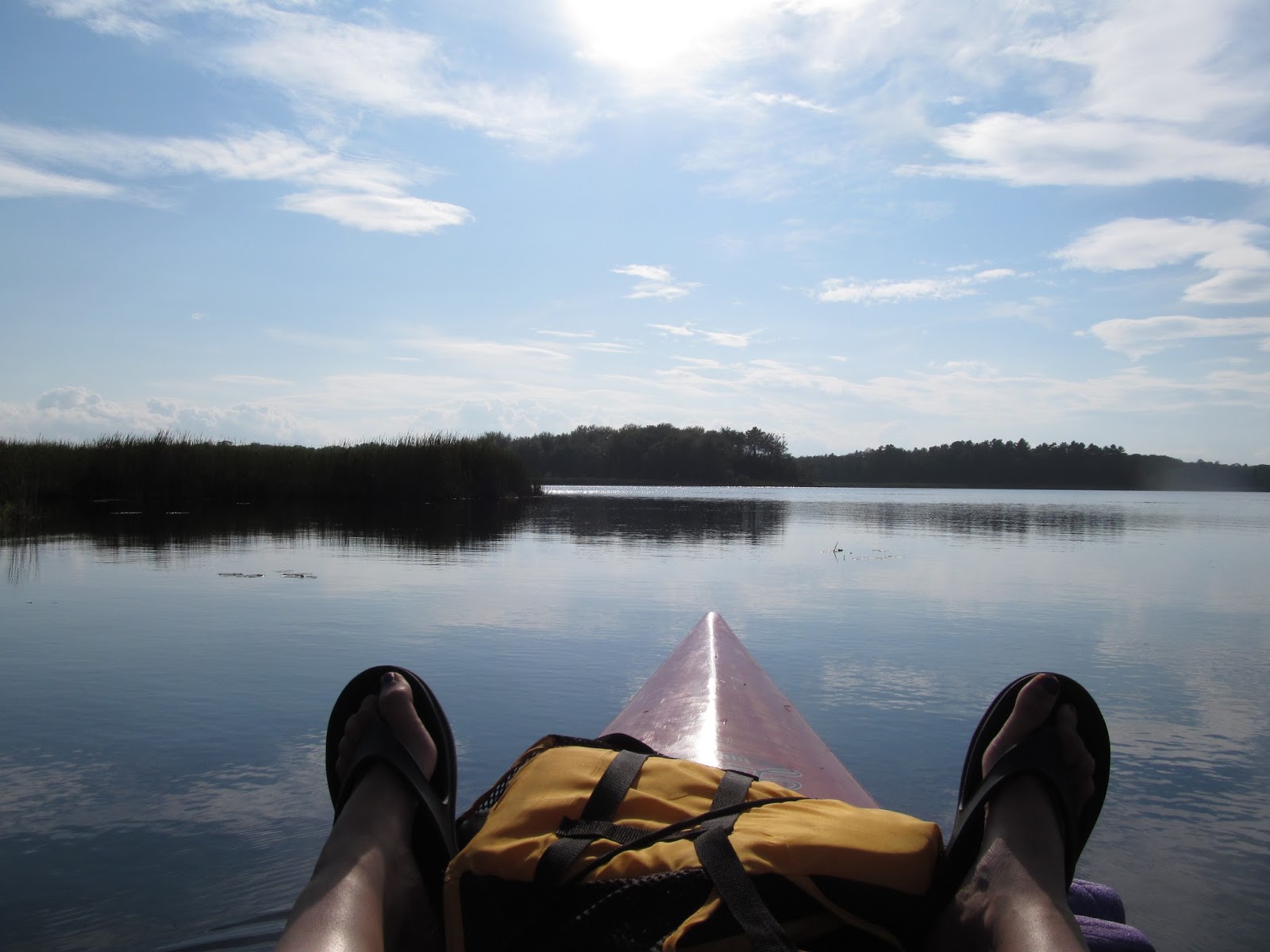Recreational Kayaking in Maine Great Pond, Cape Elizabeth