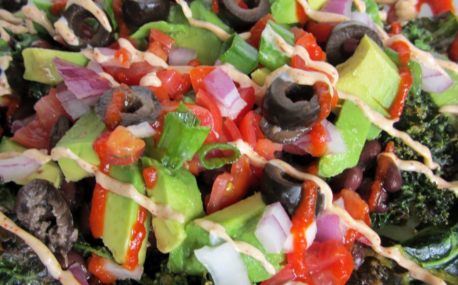 Vegetarian Hates Vegetables Kale Chip Nachos with Chipotle Garlic