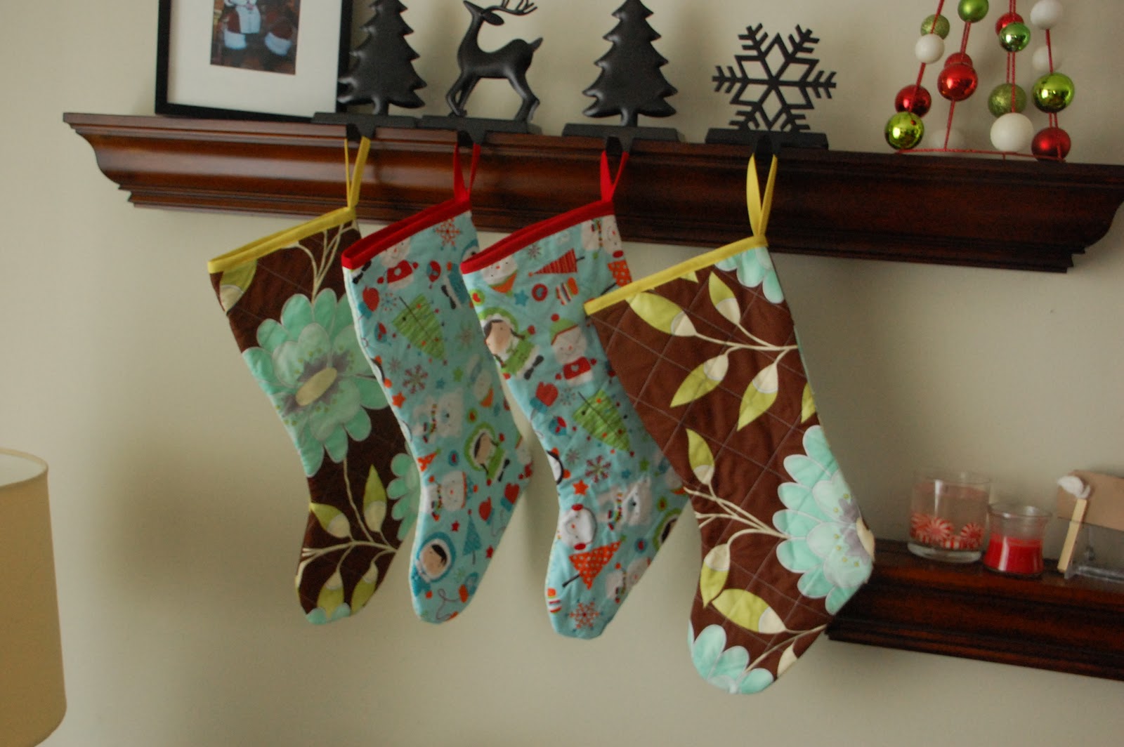 Thar She Sews! Handmade, quilted Christmas stockings.