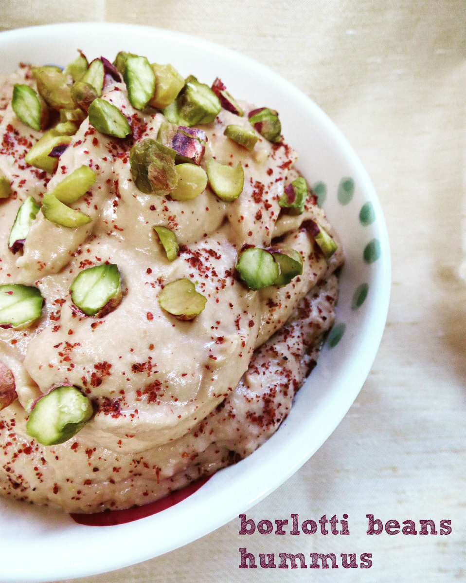 Chez Maximka Roasted tomato and garlic borlotti beans hummus