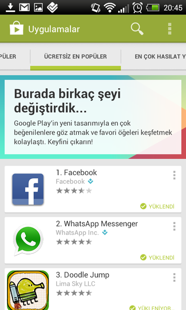 Турецкий google play