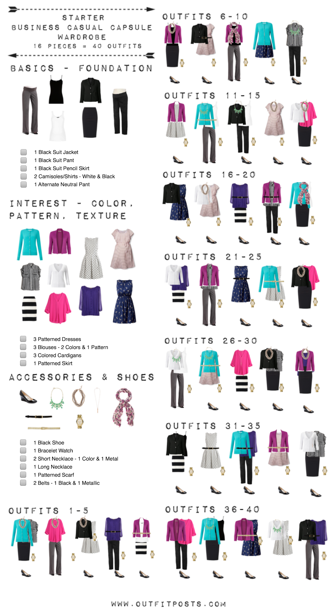 Printable Capsule Wardrobe Checklist