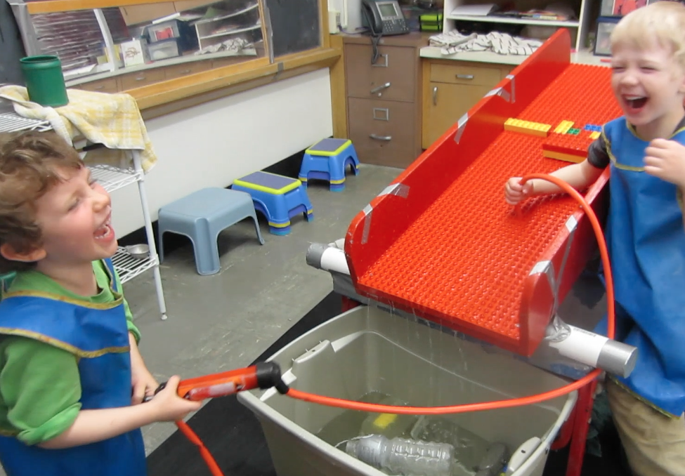 SAND AND WATER TABLES How to pump with a hand pump