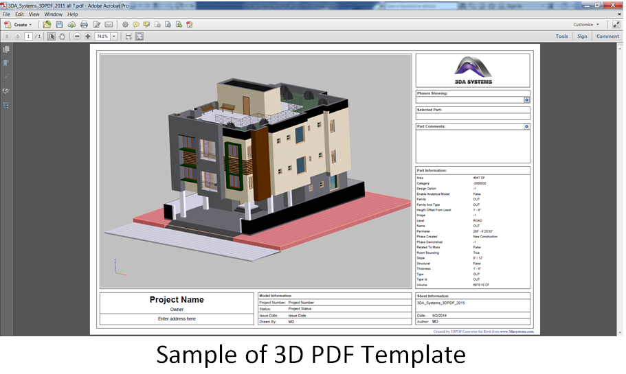 Interactive 3D PDF documents