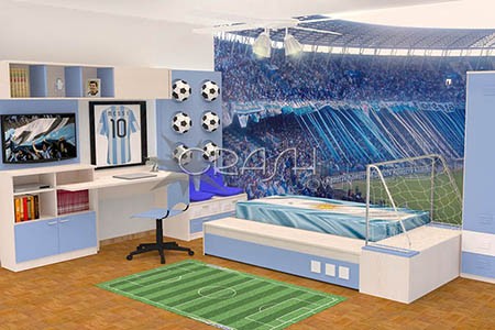 DECORACIÓN DE DORMITORIOS TEMÁTICA FÚTBOL ~ Decoración del hogar