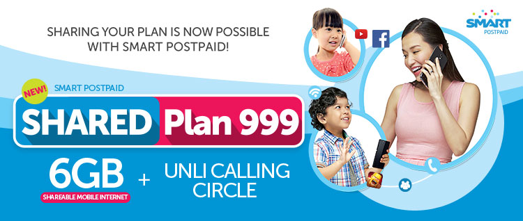 Smart Shared Data Plan 999: 3 smartphones, 6GB shareable data, and ...