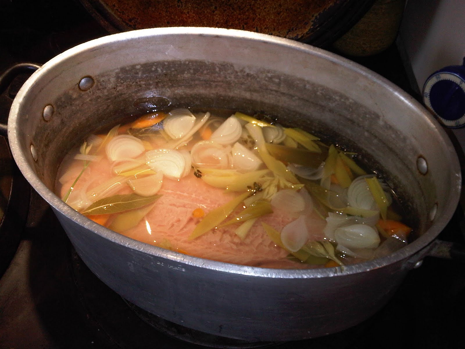 Fruits of the Forrest Salmon poached in a white wine court bouillon