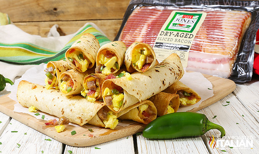 Jalapeno Popper Breakfast Taquitos