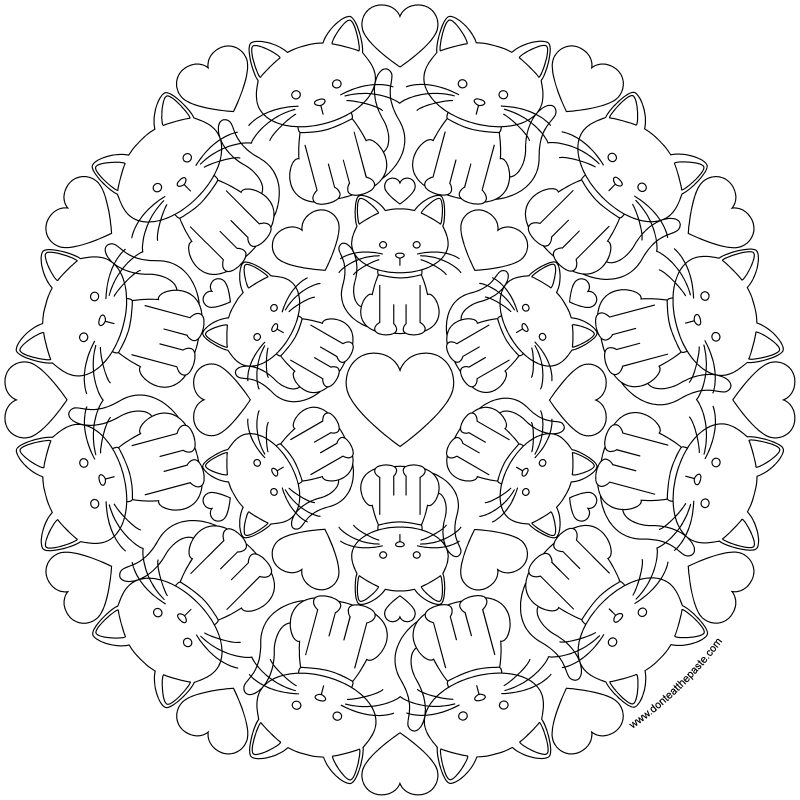 Don't Eat the Paste: Kitty Mandala