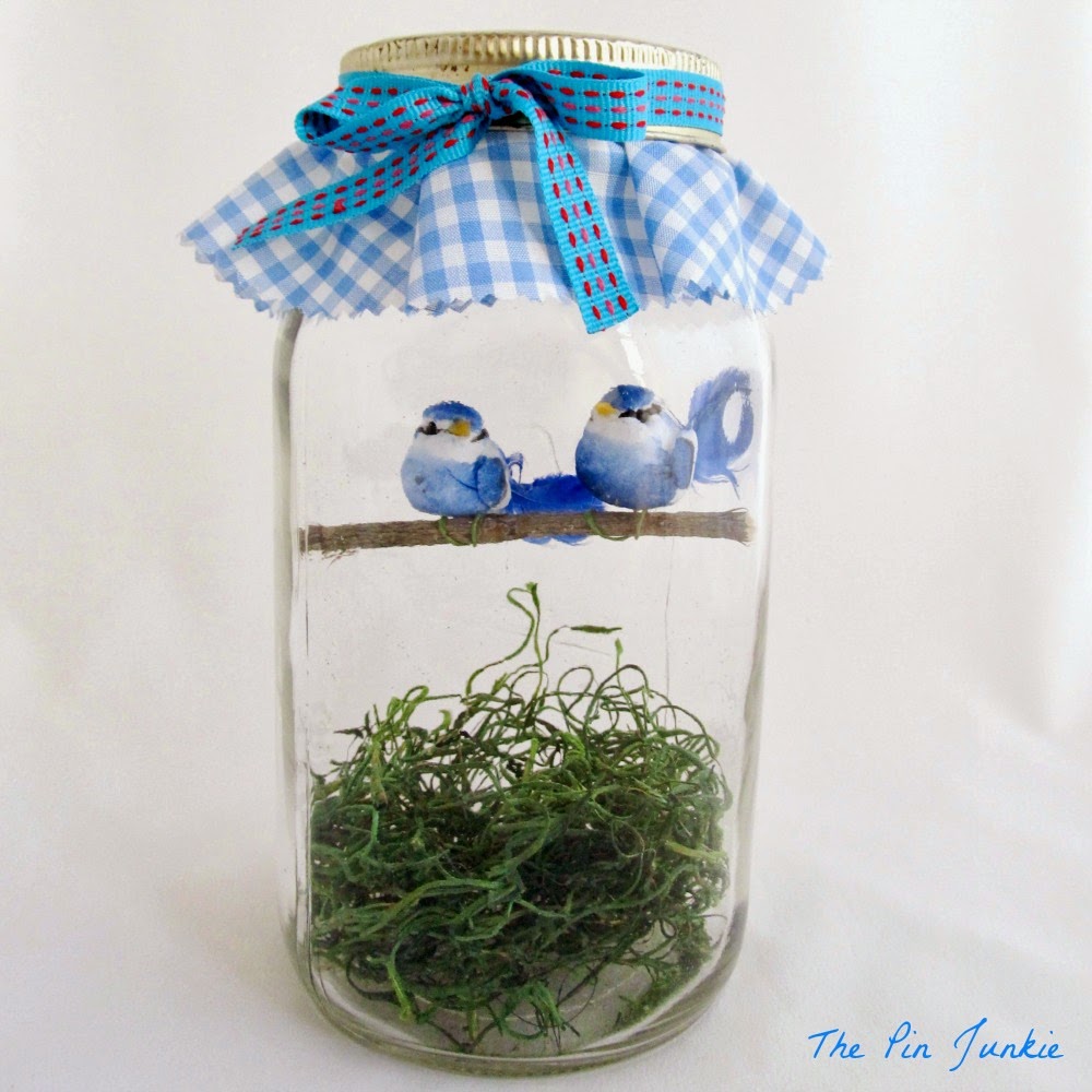 Blue Birds In A Jar
