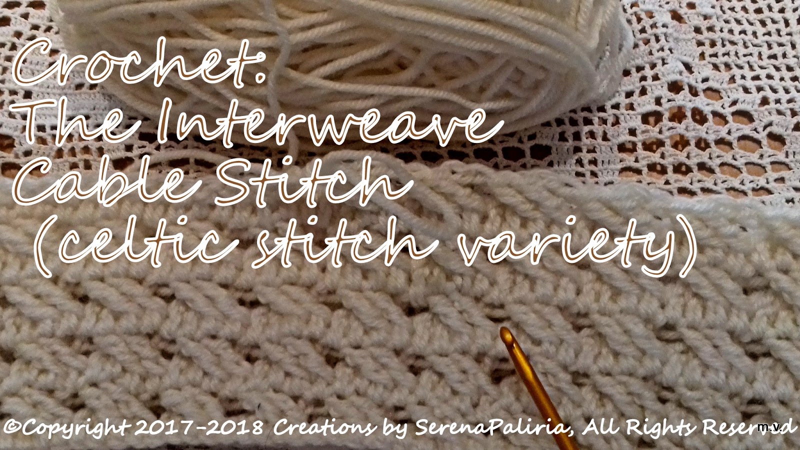 Creations By SerenaPaliria Crochet CROSSED DOUBLE CROCHET STITCH