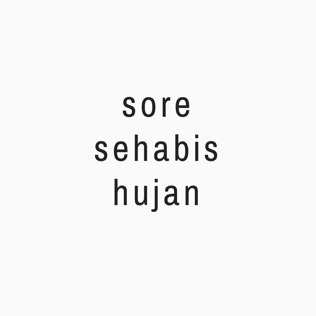 sore sehabis hujan