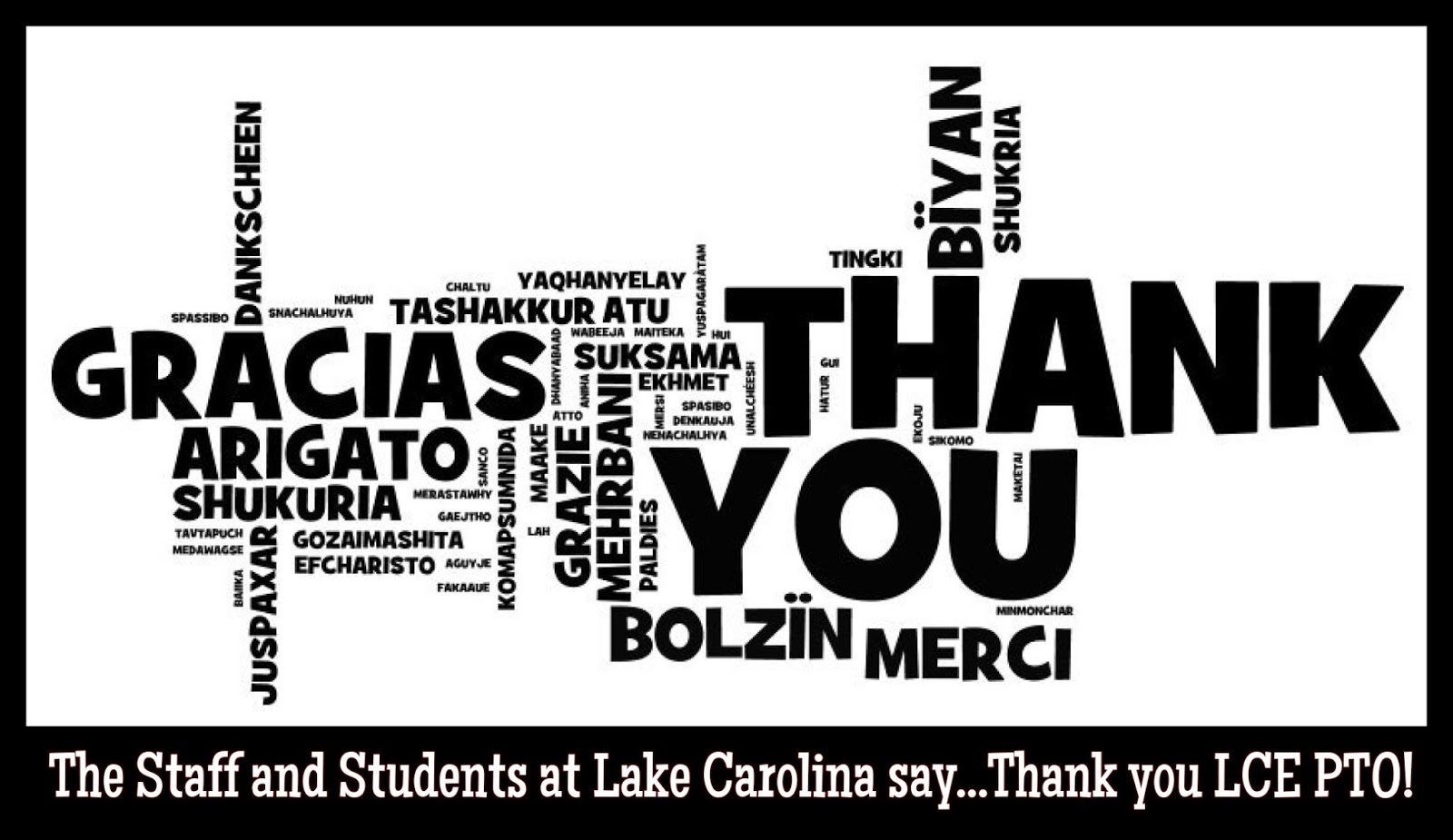 Lake Carolina Elementary Communigator: Thank You PTO!