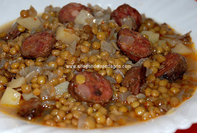 Lentejas con chorizo Lentejas con chorizo