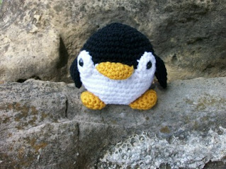 Plush Penguin in handmade crochet